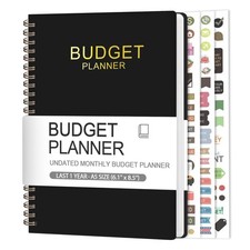 Budget Planner - Monthly Budget Book with Expense Tracker Notebook, A5 6.1" x...