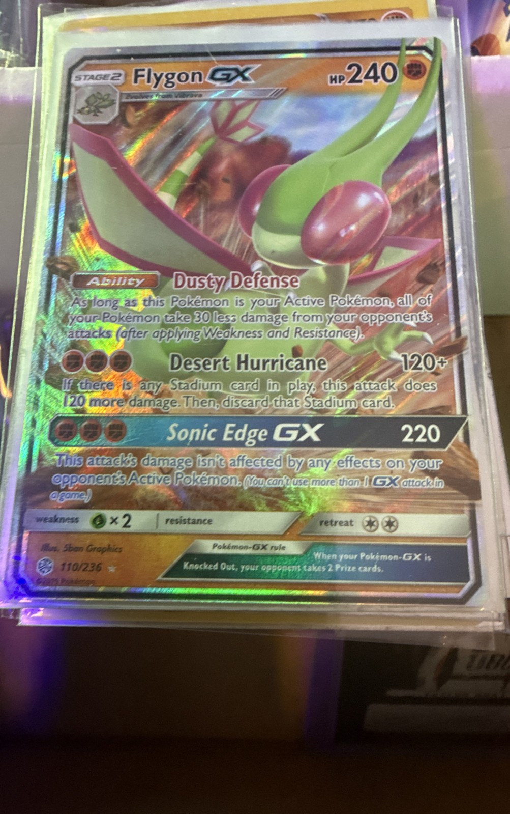 Flygon GX 110/236 Sm-Cosmic Eclipse Holo