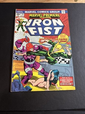 MARVEL PREMIERE #18 Iron FIst (1974 MARVEL Comics) GD/VG Book SS2
