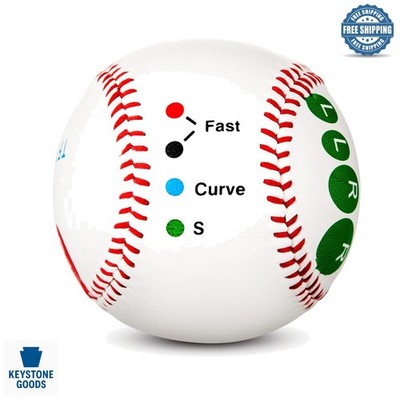 Official Size Baseball with Finger Placement Markers for Teenagers & Beginners