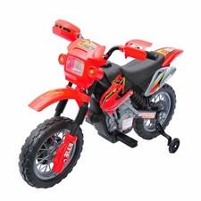 6V Kids Electric Battery-Powered Ride-On Motorcycle Outdoor Recreation Dirt Bike