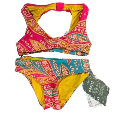 Agua Bendita Baby Bikini Halter Sabrina Lula Floral Print Toddler Size 2 New