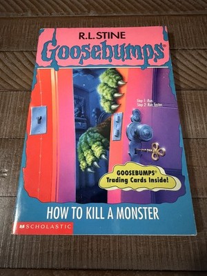 Goosebumps #46 How To Kill a Monster *NO Bookmark OR Cards* 1st print 1996