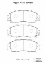 Plaquette de frein Honda NSX