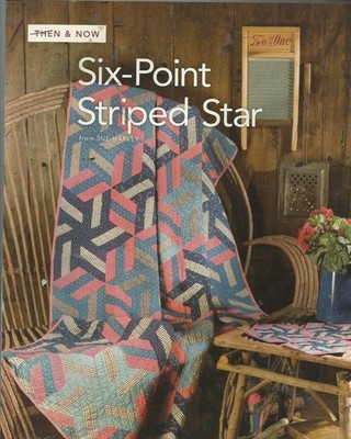 H0038 SIX-POINT STRIPED STAR  QUILT  PATTERN/INSTRUCTIONS