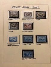 CANADA Scott C1-C9 Airmail Set 1928-1946 MNH/MHR