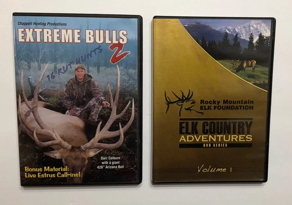 ELK BUCK HUNTING DVD LOT OF (4) EXTREME BULLS 2 ELK COUNTRY ADVENTURES HUNTER Foto 2 de 4