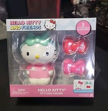 Hello Kitty and Friends 4-Piece Styling Figure Set New Box  Accessories 