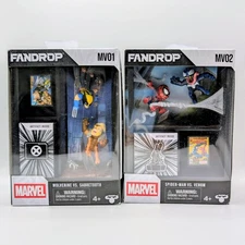 FANDROP MV01 MV02 Lot Set of 2 Diorama Wolverine Spider-Man Venom Sabretooth MOC