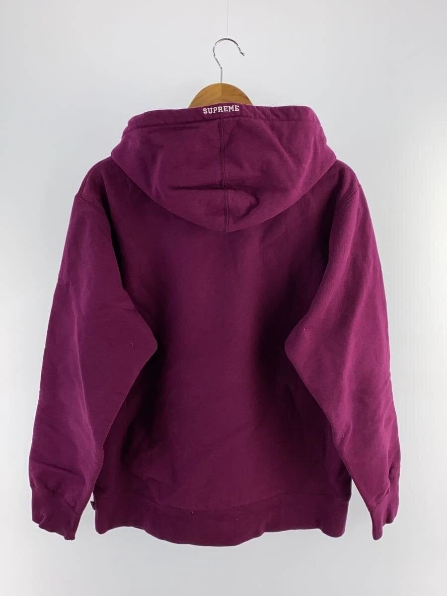 Felpa Supreme con cappuccio L cotone viola usata