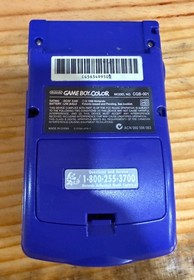 Nintendo Game Boy Color Handheld Console - Grape/Purple (Tested & Working)