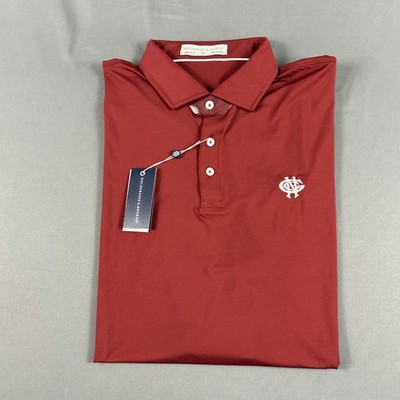 Holderness & Bourne Golf Shirt Polo Chest Logo XXL Red NWT MSRP $115