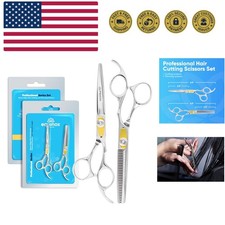 Equinox Professional Razor Edge Series Hair Cutting Scissors Set - Barber Hai...