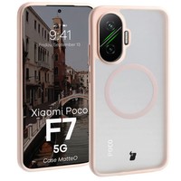 HandyhüLle FüR Xiaomi Poco F7 Bizon Case Cover Schutz HüLle Etui GetöNt-Rosa