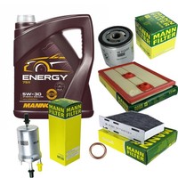 Mann Inspektionspaket 5L Mannol Energy 5W-30 FüR VW Caddy IV Kombi 1.4 TSI 1.2