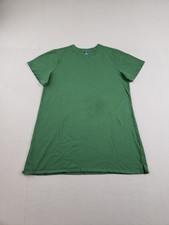 Old Navy Women Mini Dress XL Green Crew Neck Short Sleeve 100% Cotton Comfort