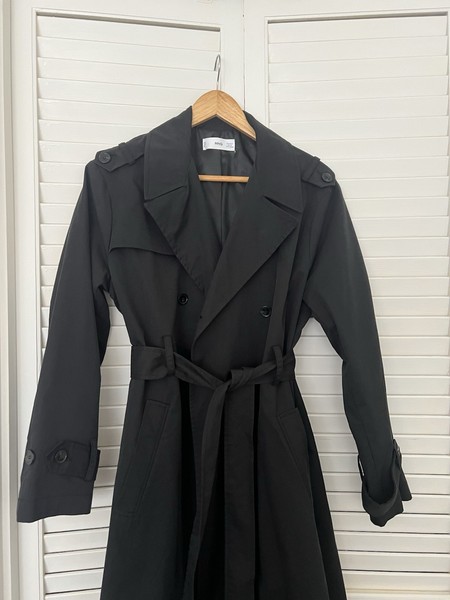 Mango MNG Black Trench Coat