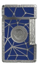 LE GRAND C23033PI Zodiac Fish Blue 18K Gold Luxury Lighter S.T. Dupont