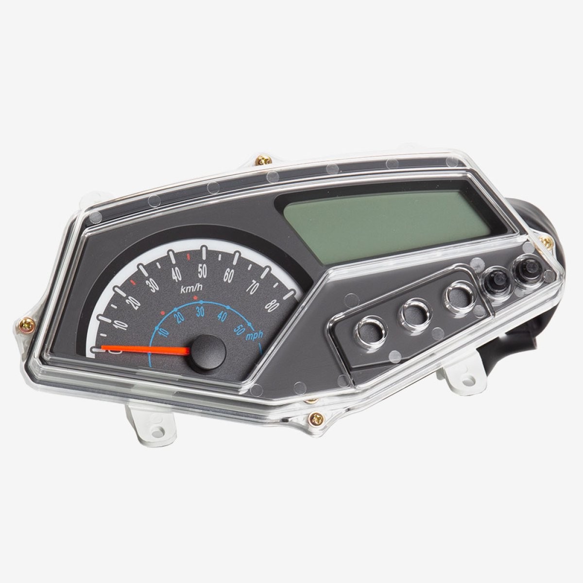 Speedo Assembly for LJ50QT-9M, LJ50QT-9M-E5 Waterproof Speedometer Gauge Black