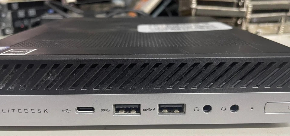 HP EliteDesk 800 G4 65W DM Mini PC - i3-8100 - 16GB RAM - 240GB SSD (OFFERS OK) - Image 4 of 4