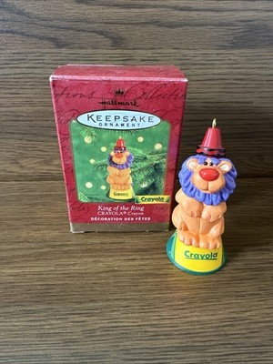 King of The Ring Hallmark Ornament Crayola Crayon 2000 Qx6864 MIB Lion Christmas