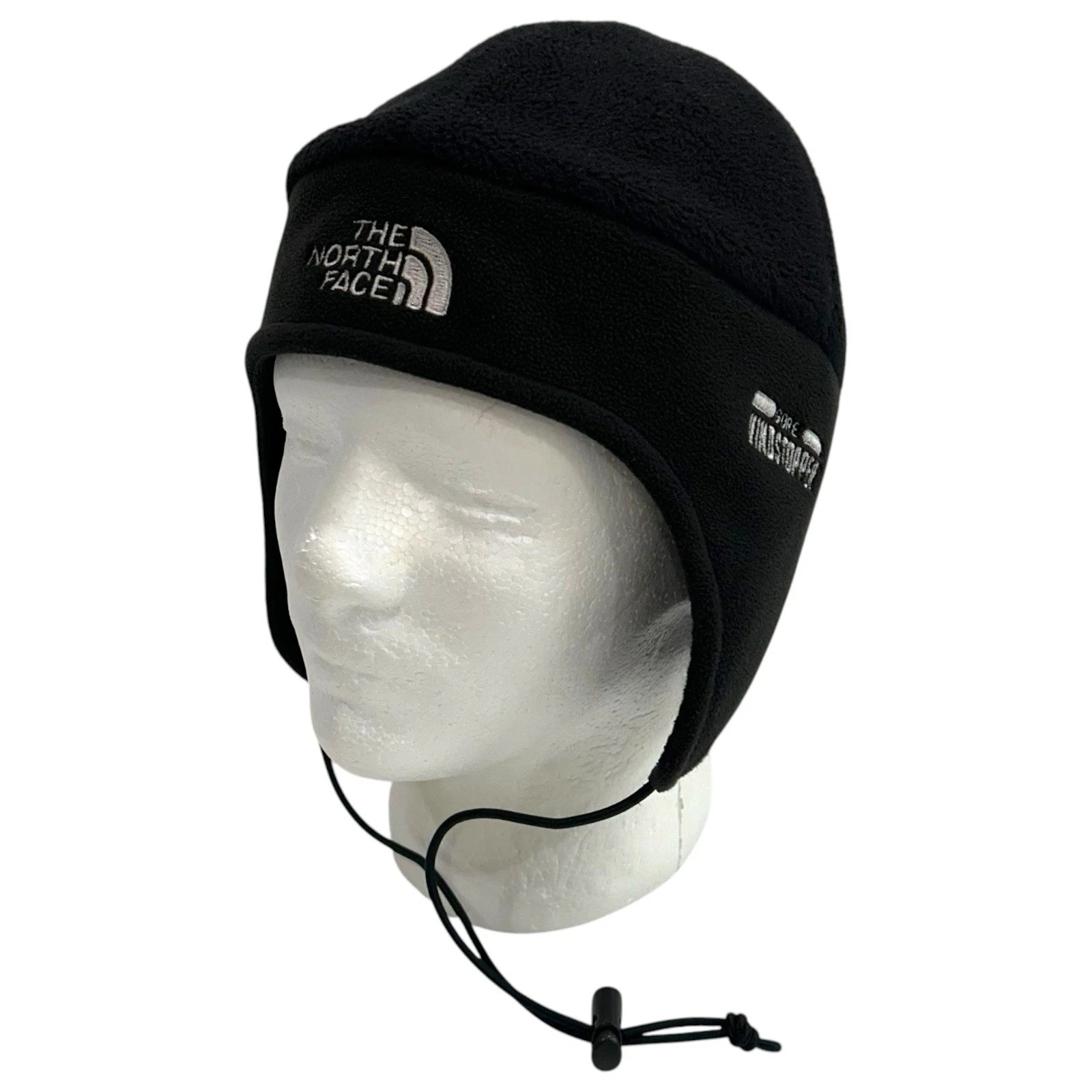 The North Face Gore Windstopper Beanie Hat Polartec Fleece Mens Medium Earflap