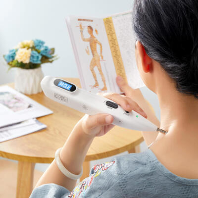 Electronic Acupuncture Pen Red Light Meridian Energy Heal Massage Body face HM
