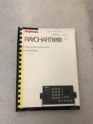 Raytheon RAYCHART 610 Chart Plotter - Owner's Handbook Manual - Raymarine -FREpp