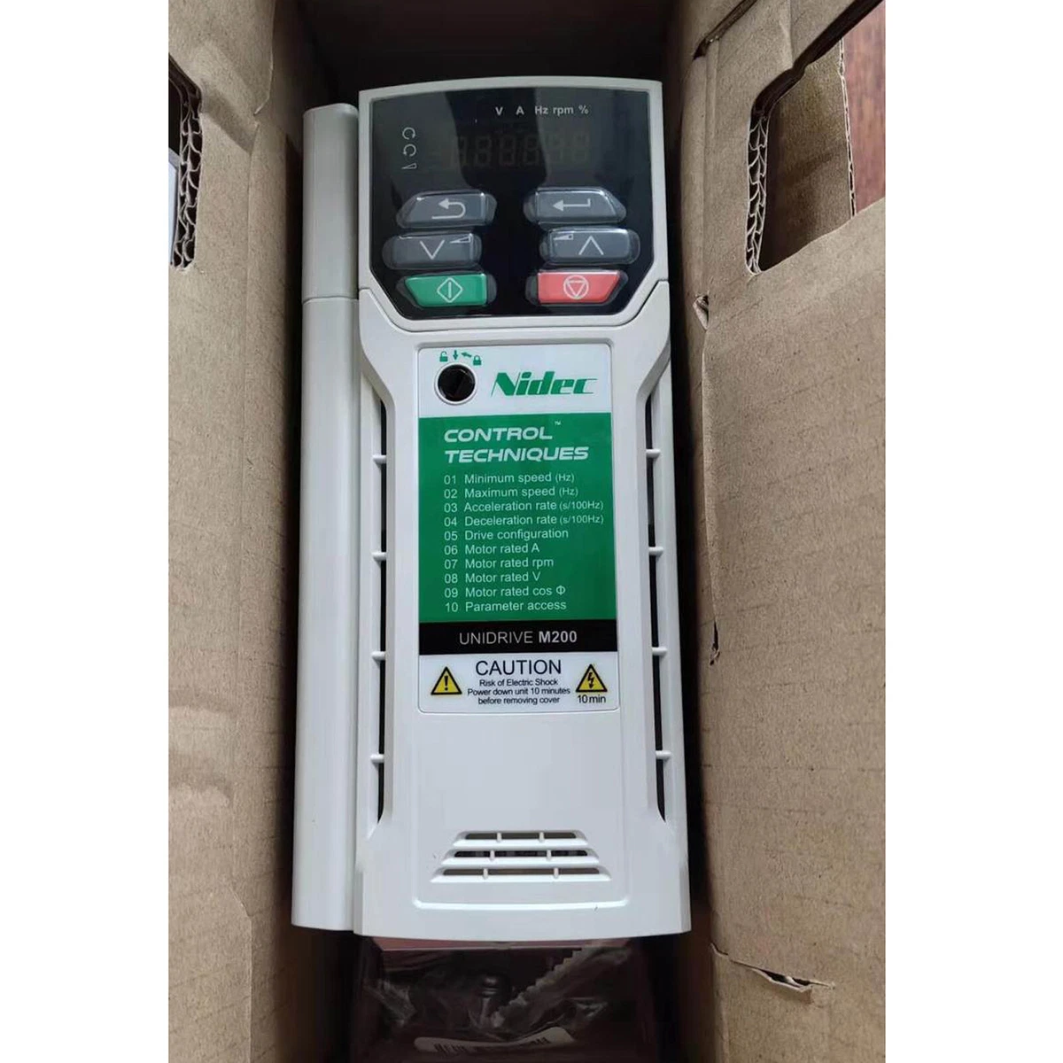 ONE NEW Emerson Nidec Inverter M200-01200017A10100AB100 1 year  