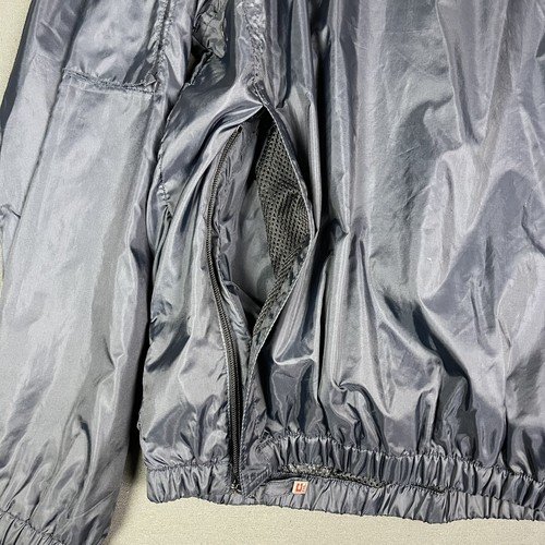 Chaps Ralph Lauren Mens Rain Jacket Wind Breaker Pullover Vtg Pockets Blue Large - Picture 7 of 23