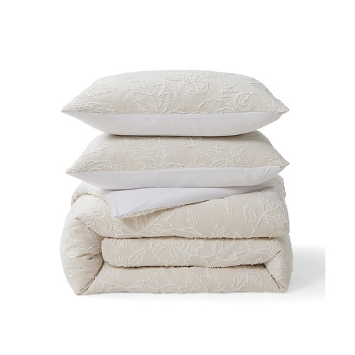 Peri Home Folky Floral Jacquard 3-Piece Duvet Cover and Sham Set All Season B... - Picture 6 of 7