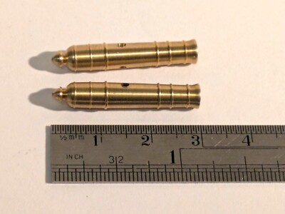 Ship Model Fittings Parts 2 Brass 30mm x 6mm Cannon Barrels Wide opening