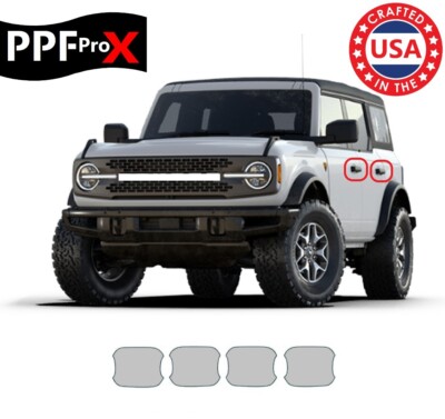 For Ford Bronco 2021-2026 Door Handle Cup Paint Protection Film PreCut PPF