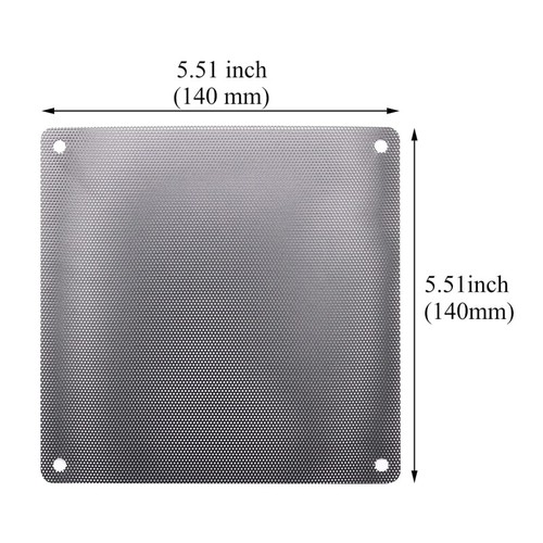 5 Pieces PC Fan Frame Dust Mesh Cooler Filters Dustproof PVC Cover 12/14/9/8/7cm - Picture 6 of 12