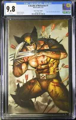 X DEATHS OF WOLVERINE #1 CGC 9.8 RYAN BROWN EXCLUSIVE LIMITED  VIRGIN VARIANT
