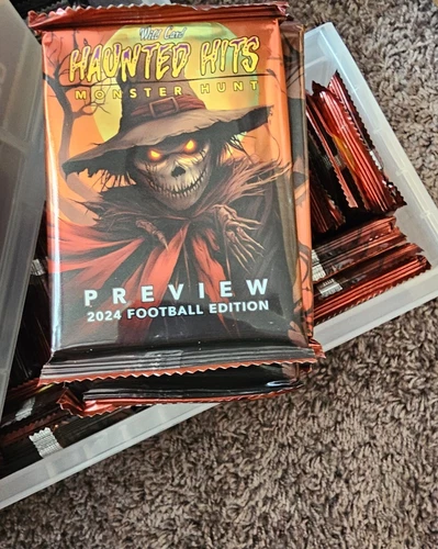 2024 WILD CARD Football HAUNTED HITS MONSTER HUNT Preview Packs! HOT! #D to 5