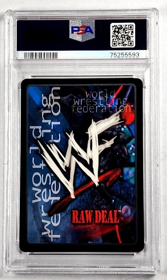 2000 WWF Raw Deal Premiere 123 Stone Cold Steve Austin PSA 9 POP 1 *None Higher* - Image 2 of 3