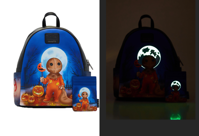 Loungefly Trick \'R Treat Glow-In-The-Dark Sam Mini Backpack And Cardholder Loungefly Trick  main image 2