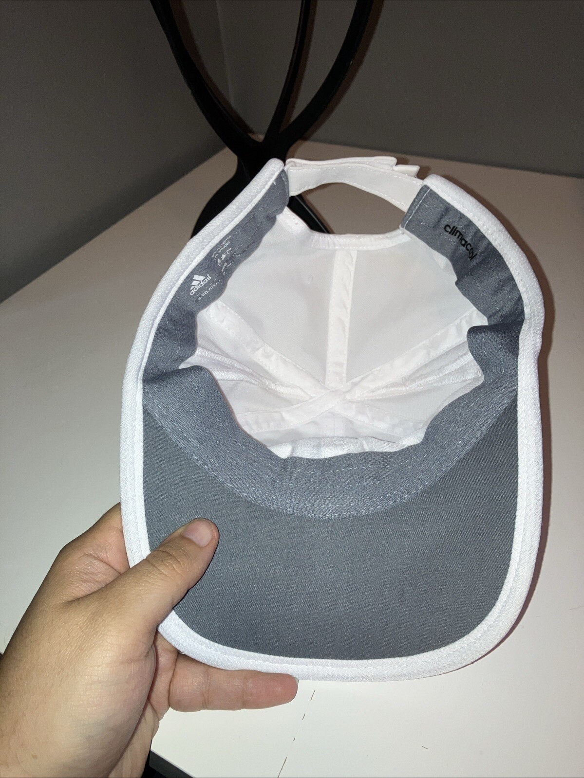 Adidas Zero White Polyester Spandex Baseball Cap … - image 4