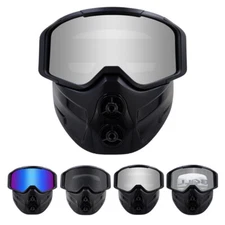 Winter Snow Sports Goggles with Modular Face Mask for Ski Snowboard Snowmobile 