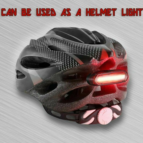 USB Rechargeable LED Bicycle Cycling Tail Light Bike Rear Warning Light 6 Modes - Picture 8 of 12