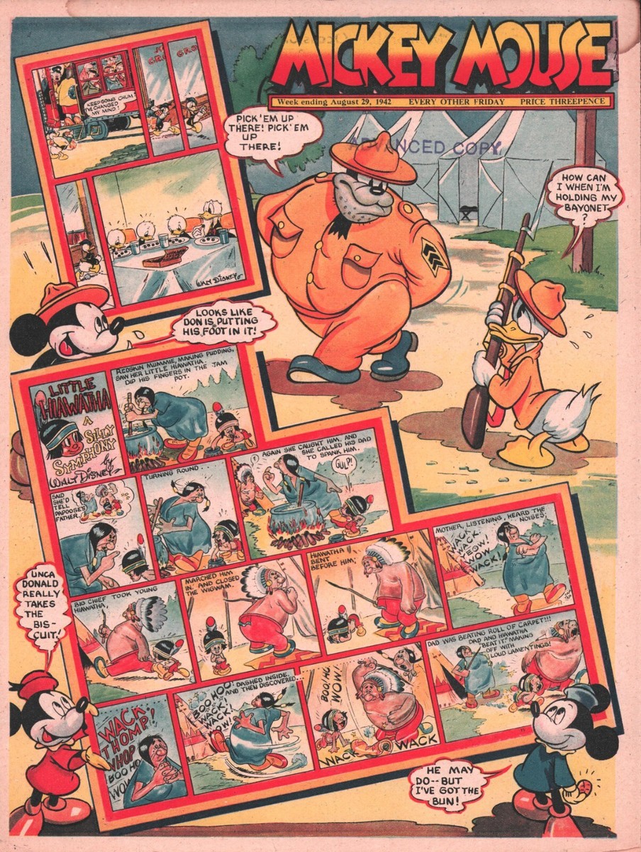 Walt Disney Mickey Mouse Weekly Comics - Aug 29, 1942 ~ WH | eBay