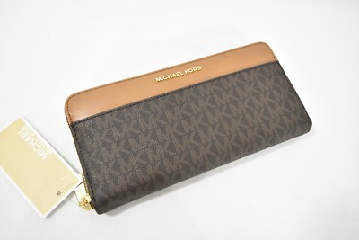 mk continental zip around wallet