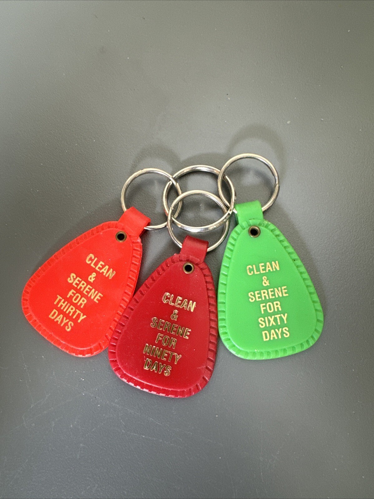 lot of 3 vintage NA Narcotics Anonymous Clean & Serene keychains | eBay