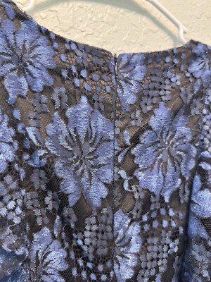 Lulus Molinetto Navy Blue Lace Ruffled Tiered Sleeveless Evening Maxi Dress  M | eBay