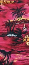 Vintage Set of 3 Pillow Cases Aloha Hawaii Hawaiian Hula Sunset Tiki Lounge