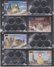 2 Euro DEUTSCHLAND 2006-2008 A * 4 InfoKarten + 4 Tiefziehfolien wie Foto