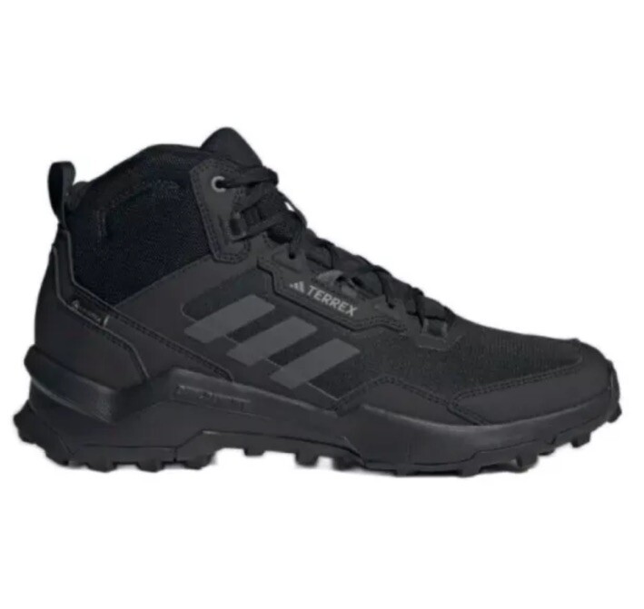 Adidas Hombres Terrex AX4 Mid GTX Impermeable Bota para Caminar Núcleo Negro Reino Unido 11
