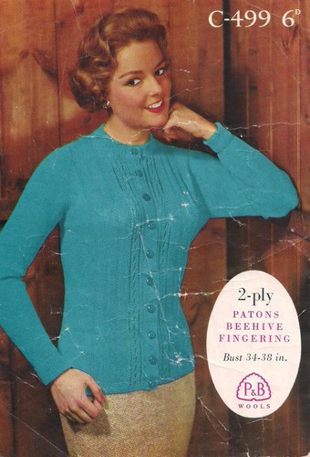 Vintage Knitting Pattern. Lady's 