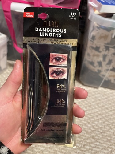 3 PK Milani Dangerous Lengths Ultra-Def 3D Mascara 0.27 Oz Ea 112 Black New - 第 2/4 張圖片